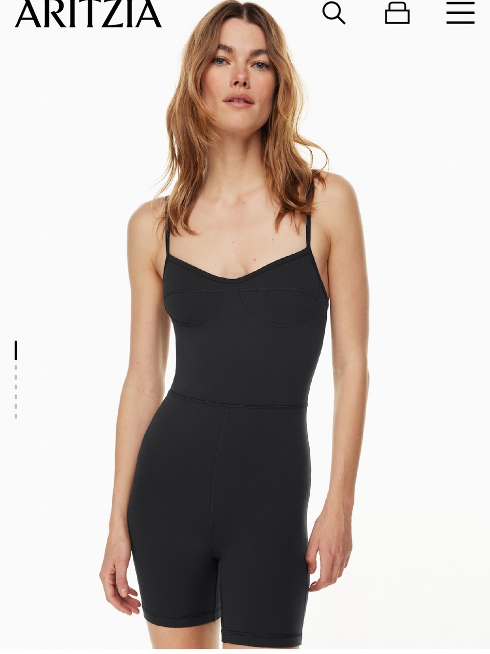 Wilfred Free Black Sculpting Romper